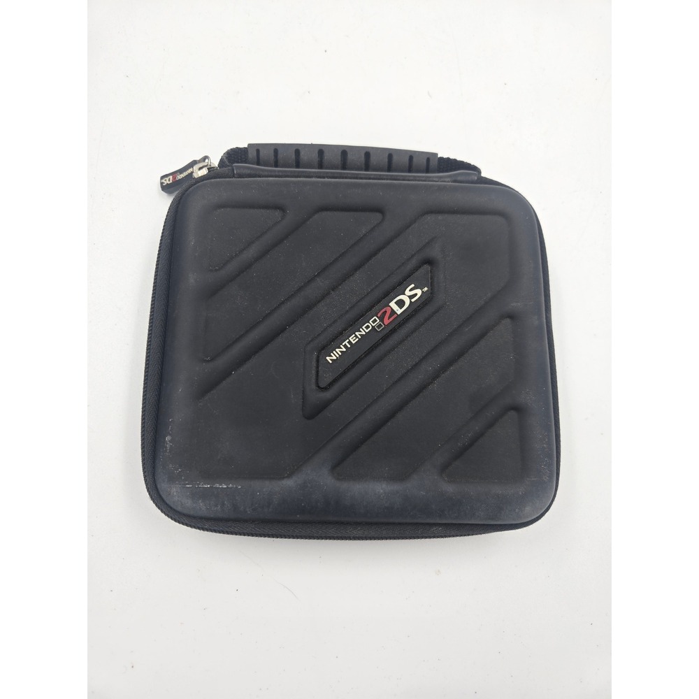 Nintendo 2DS Hard Shell Carrying Case Black Protective Travel Storage Bag Handle